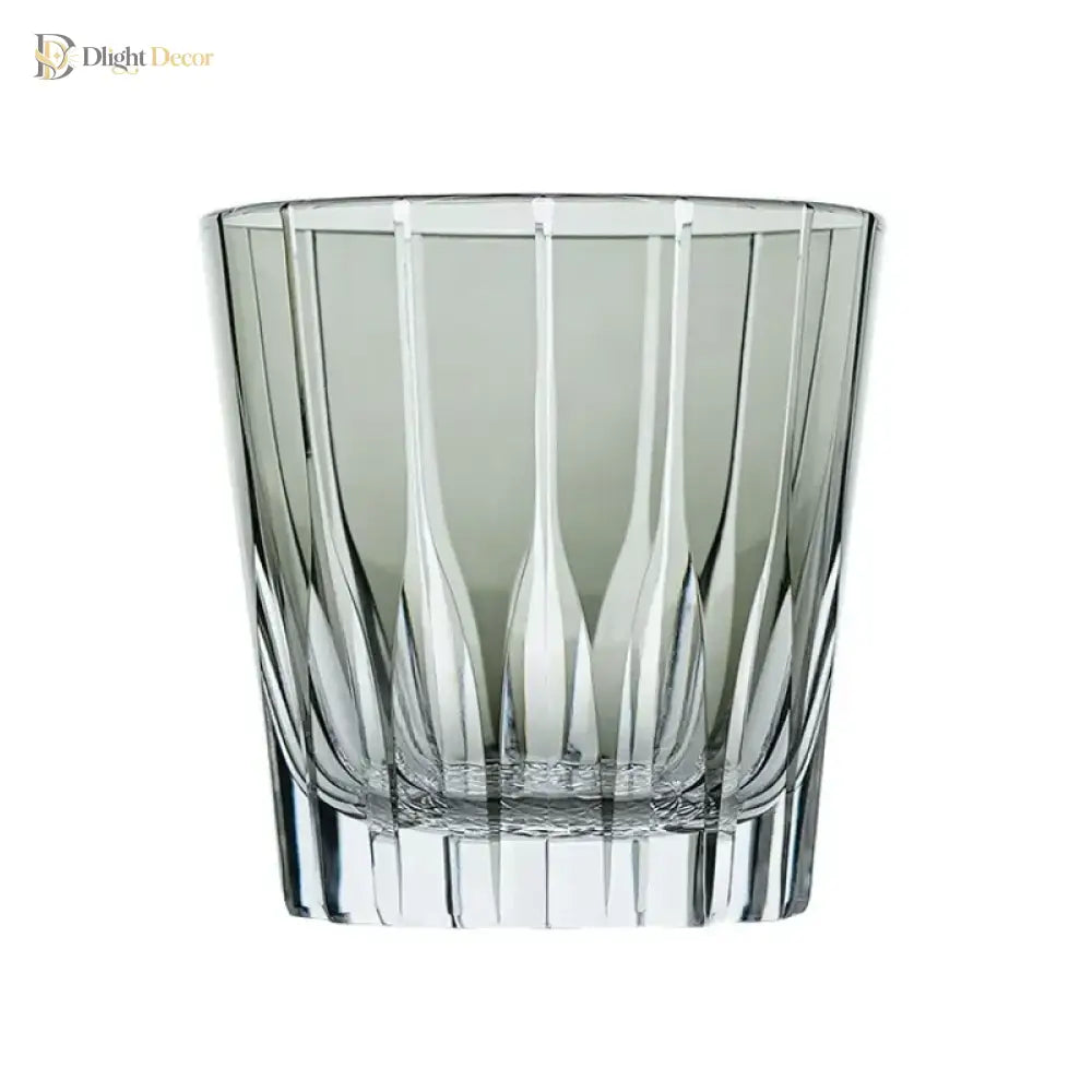 Dlight Decor 200ml Star Diamond Cut Crystal Whisky Glass