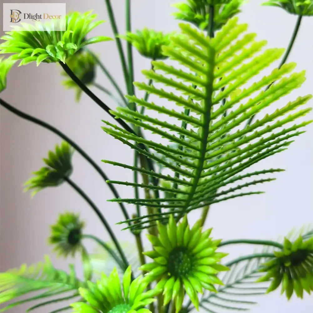 Dlight Decor 37cm Eucalyptus Money Plant Branch for Home and Garden Decor