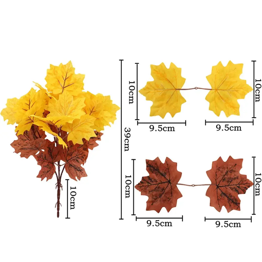 Dlight Decor 39cm Maple Leaf Branch for Autumn and Halloween Decor C