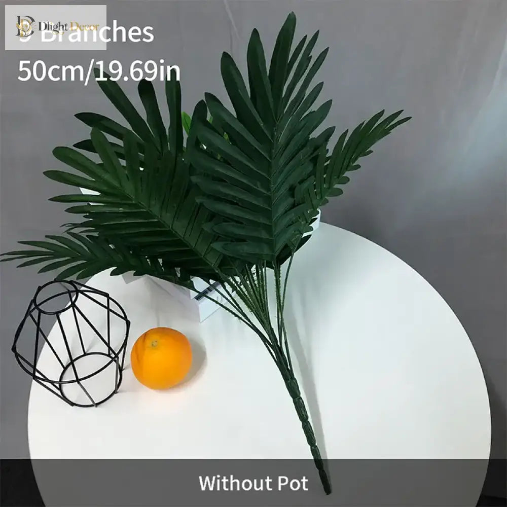 Dlight Decor 50cm Palm Plant with 18 Tropical Leaves 50cm 18Leaves