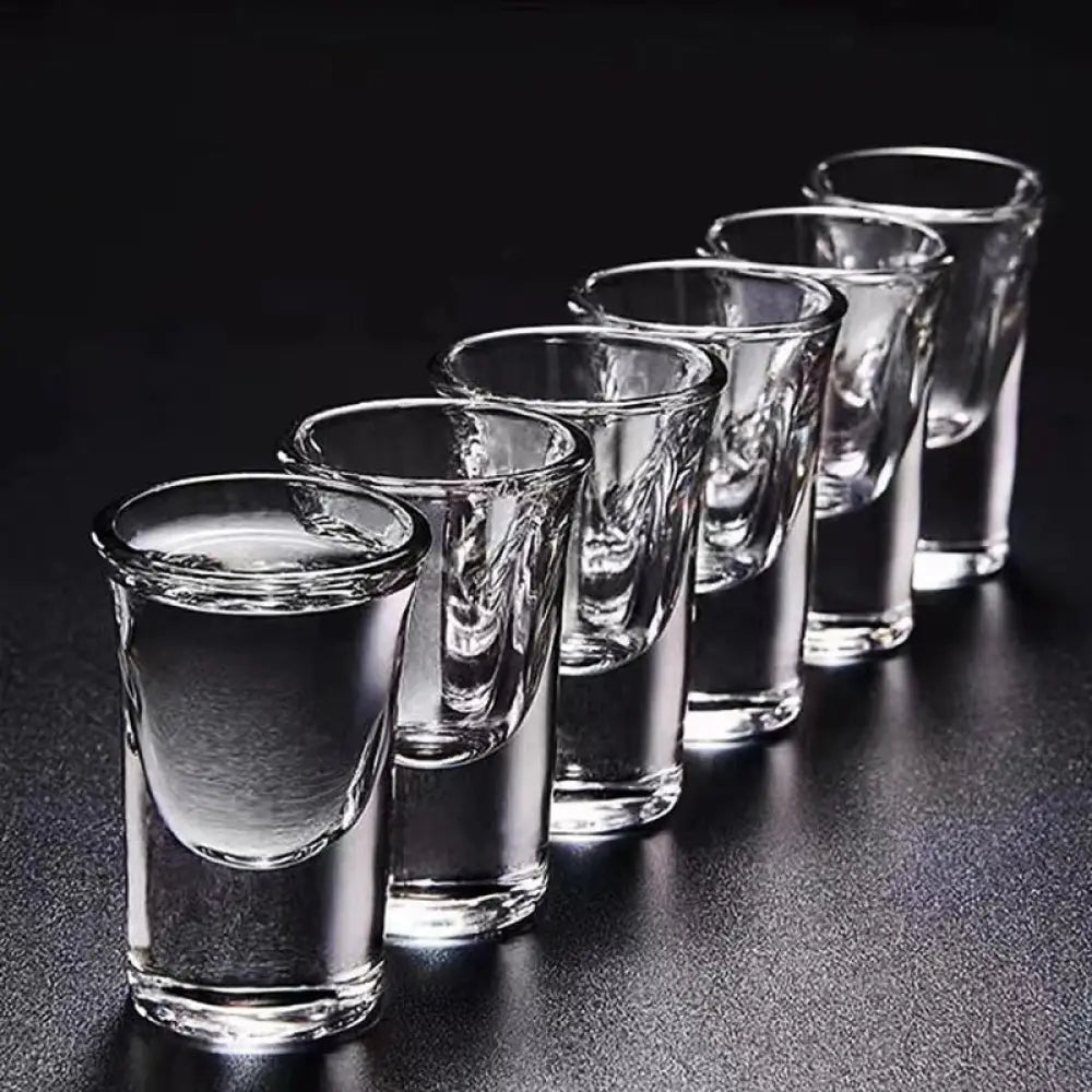 Dlight Decor 6pc 15ml Shot Glass Set – Thick Bottom Mini Liquor Cups 6pcs / 15ml