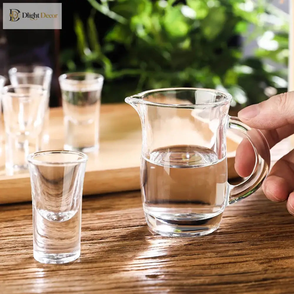 Dlight Decor 6pc 15ml Shot Glass Set – Thick Bottom Mini Liquor Cups 6pcs / 15ml
