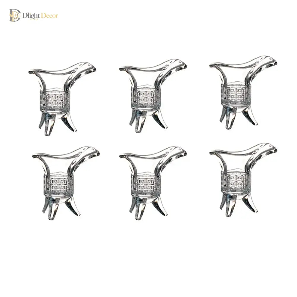 Dlight Decor 6pc Imperial Three-Foot Liquor Glass Set 20ml 6pcs / 20ml Cocktail Glasses