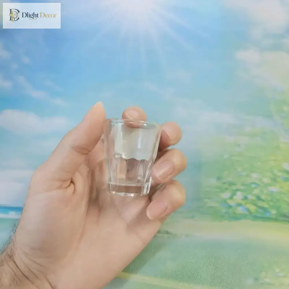 Dlight Decor 6pc Mini One-Sip Glass Set for Tea & Wine 20ml / 6pcs Cocktail Glasses