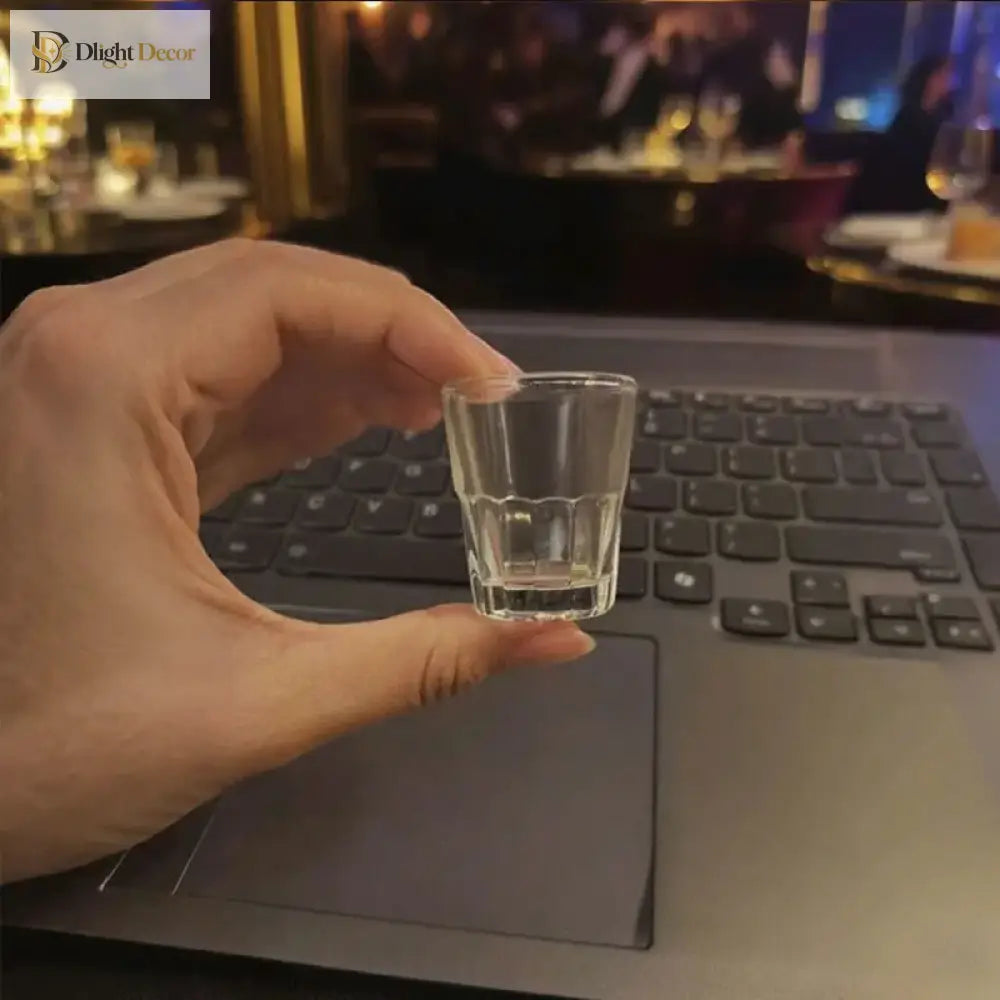Dlight Decor 6pc Mini One-Sip Glass Set for Tea & Wine 20ml / 6pcs Cocktail Glasses