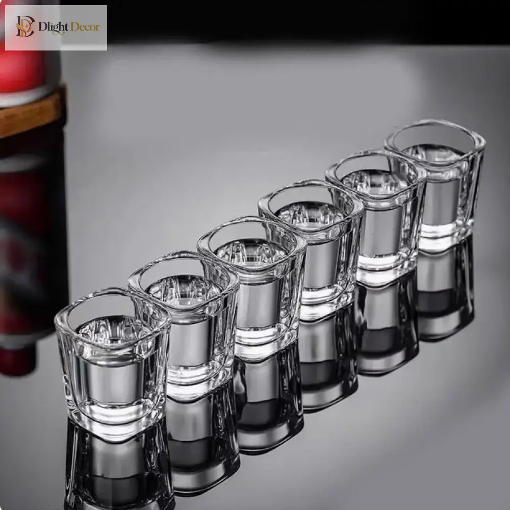 Dlight Decor 6pc Small White Wine & Spirits Glass Set 70ml / 6pcs Cocktail Glasses