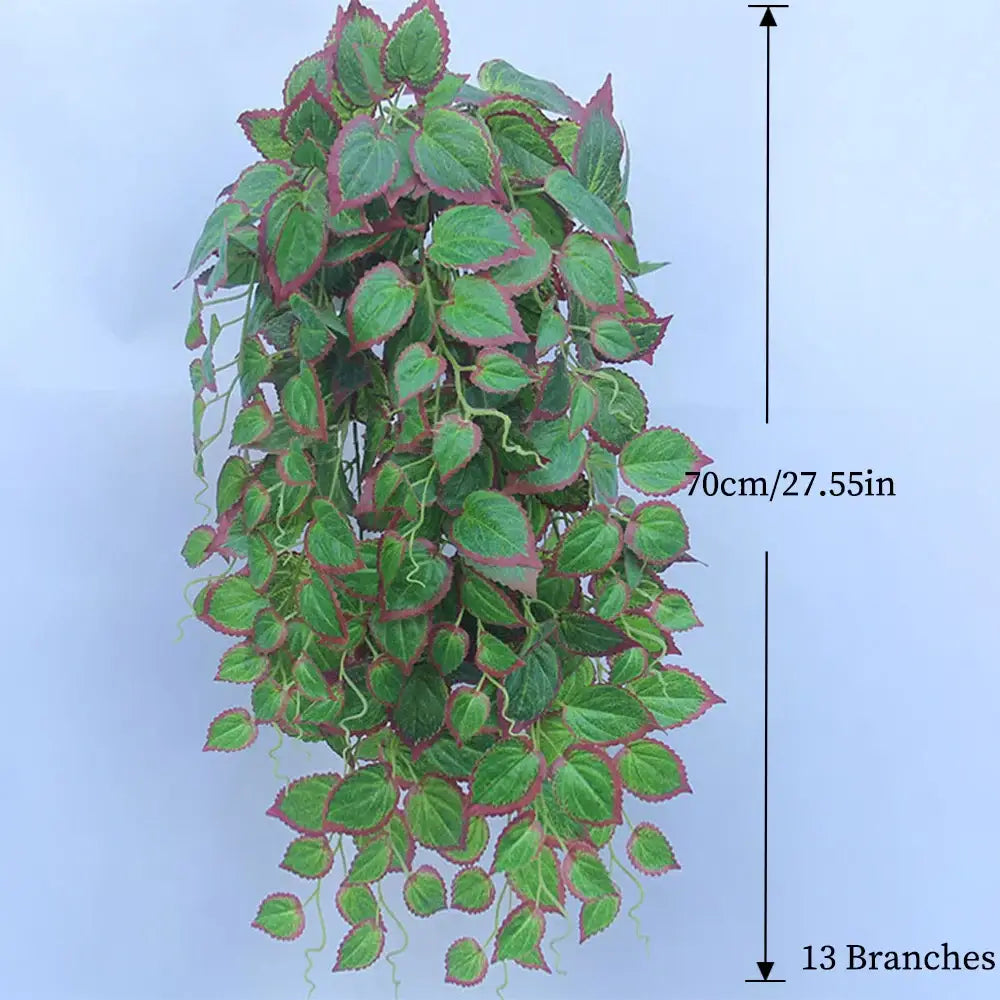 Dlight Decor 70cm Hanging Perilla Vine for Wall and Garden Decor 70cm 13Branches