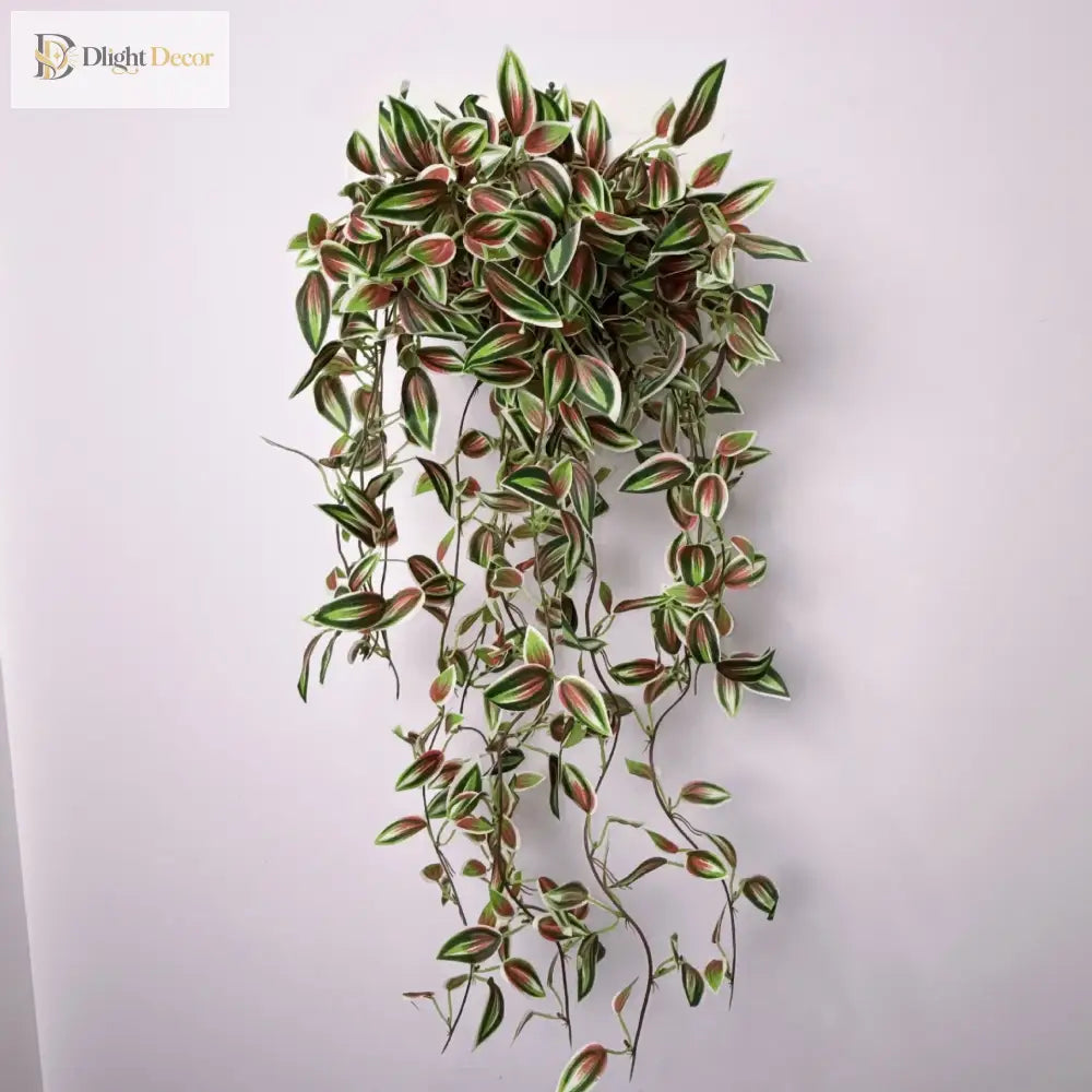 Dlight Decor 75cm Hanging Eucalyptus Vine with Scindapsus Leaves