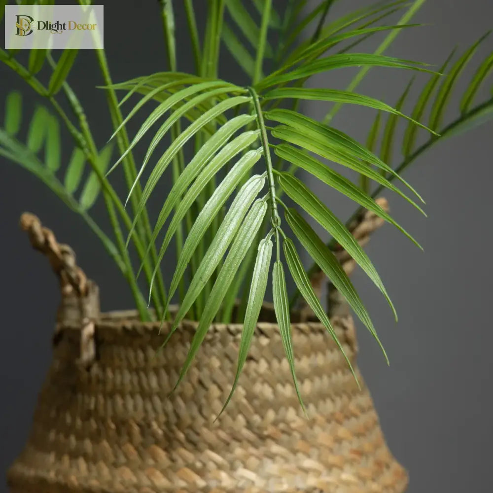 Dlight Decor 88cm Tropical Palm Monstera Plant with 18 Forks for Floor and Event Decor