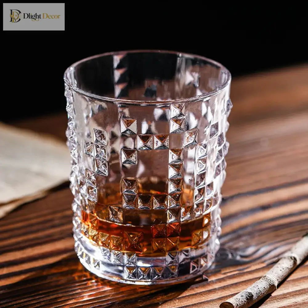 Dlight Decor Diamond Relief Glass Cup 315ml / 350ml