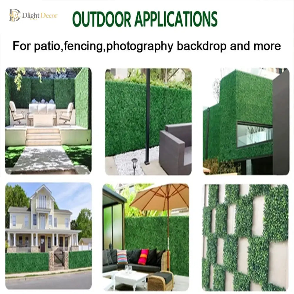 Dlight Decor Eucalyptus Grass Mat for Wall and Garden Styling