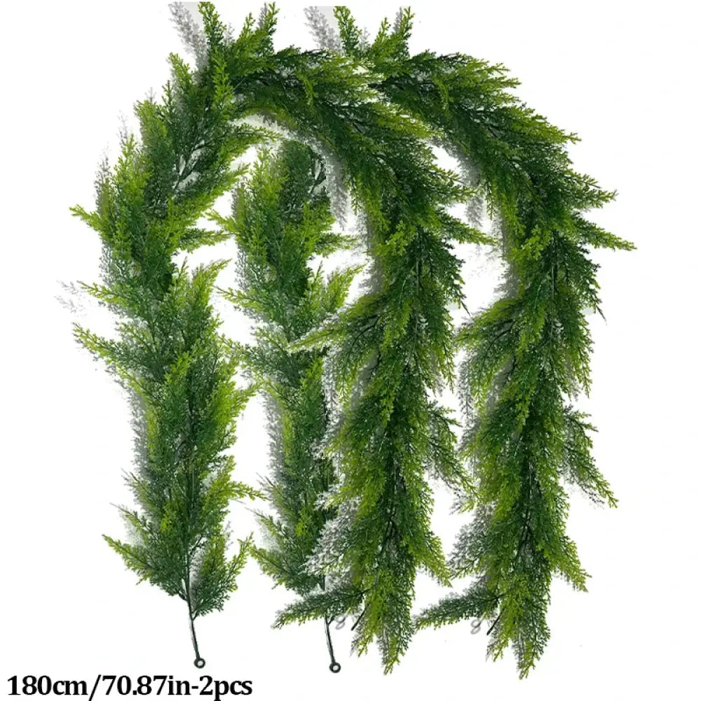 Dlight Decor Pine Hanging Vines for Christmas and Party Decor 180cm 2pcs
