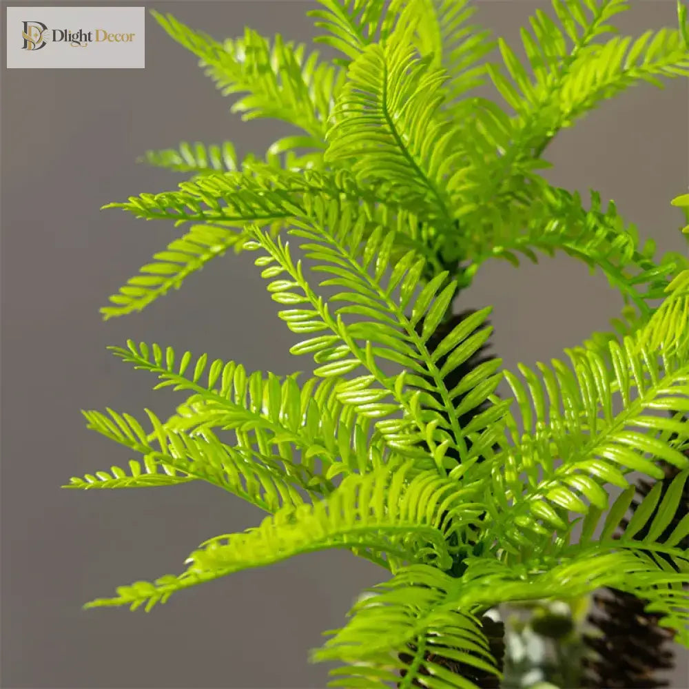Dlight Decor Potted Palm Plant 33cm or 40cm with Succulents