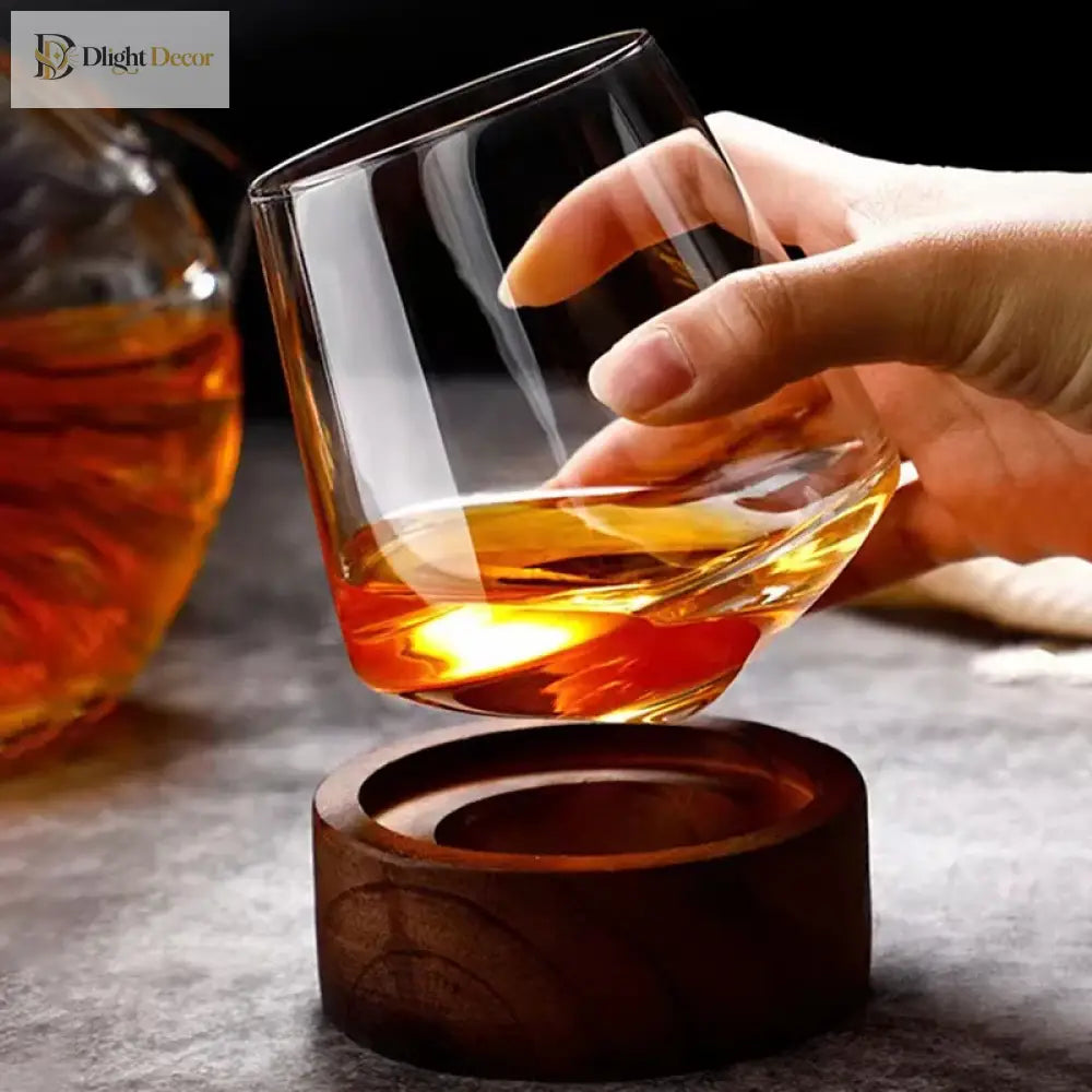 Dlight Decor Revolving Whiskey Glass 530ml Luxury Mug 1pcs / 530ml Cocktail Glasses