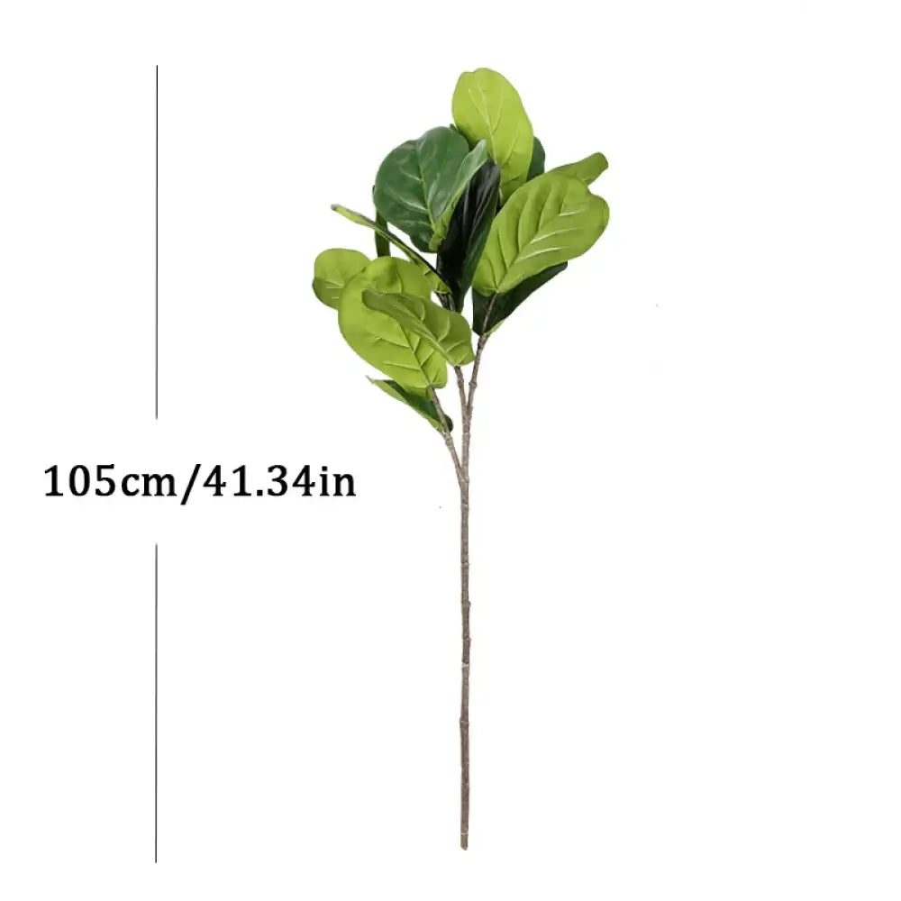 Dlight Decor Tall Ficus Tree for Indoor Outdoor Greenery 105cm 3 Forks