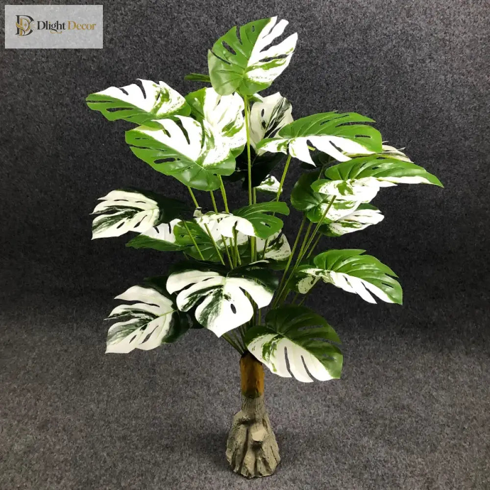 Dlight Decor White Monstera Palm for Bold Floor Styling