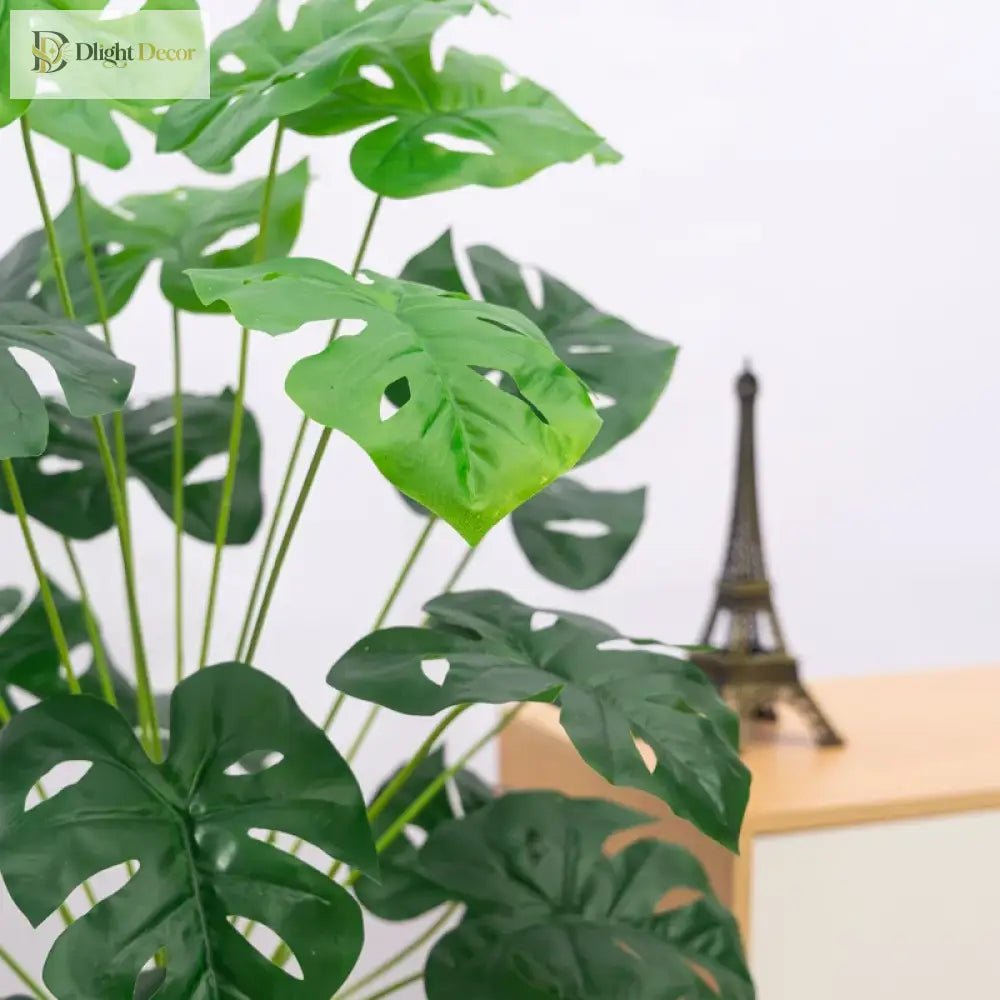 Dlight Decor White Monstera Palm for Bold Floor Styling