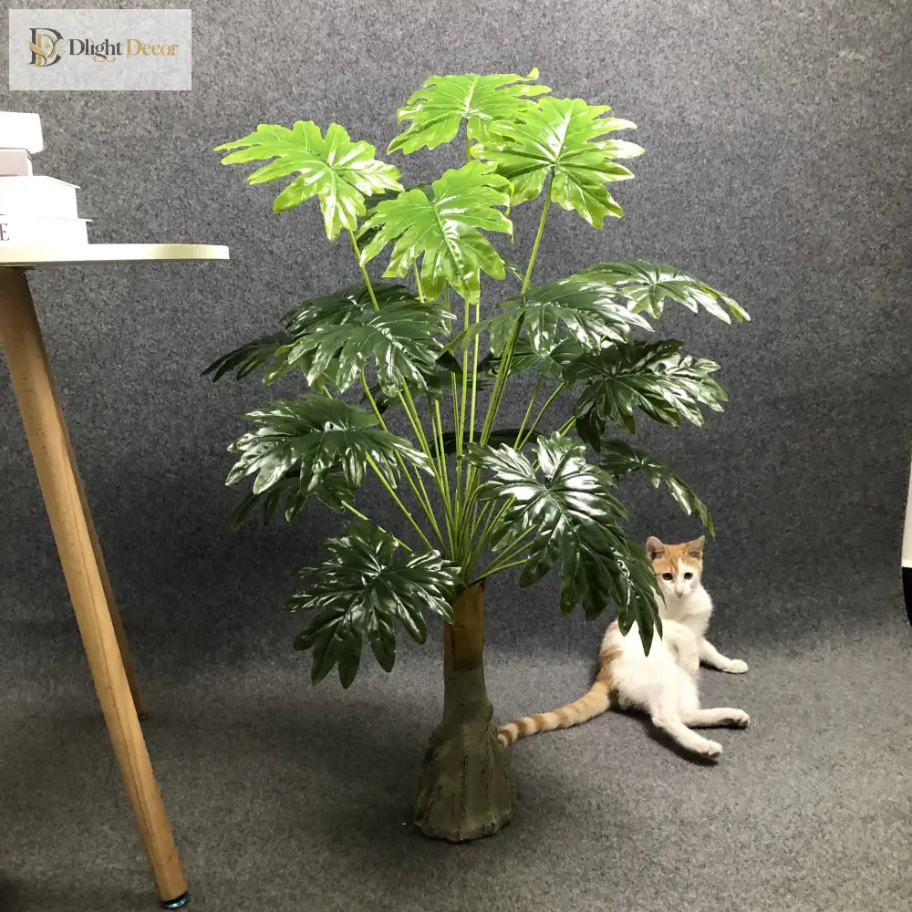 Dlight Decor White Monstera Palm for Bold Floor Styling
