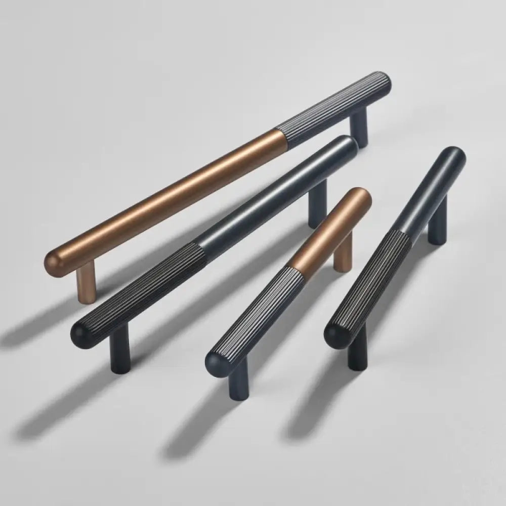 Dual tone Long Kitchen Cabinet Handles – Multicolor Wardrobe and Drawer Knobs Handles