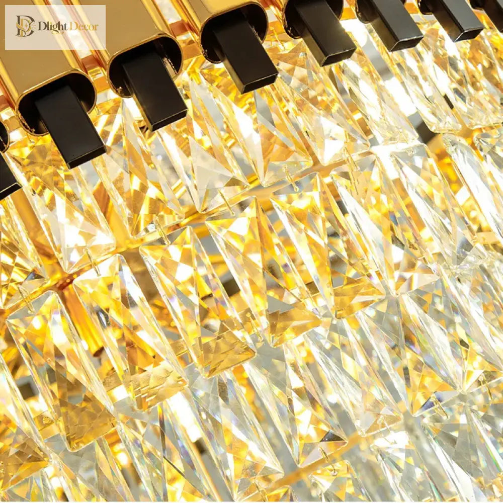 Duplex Building Chandelier - Post - Modern Light Luxury Crystal Elegance For Villas Living Rooms