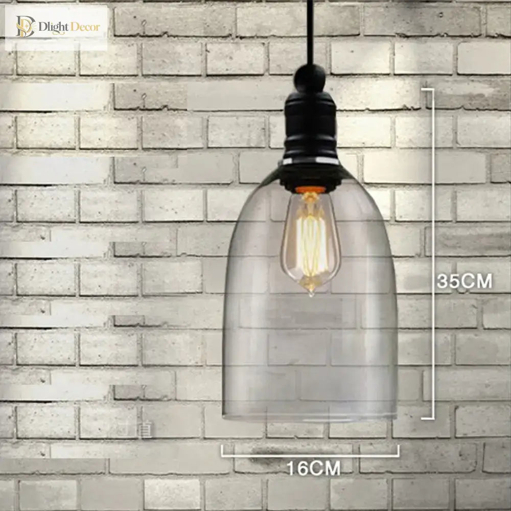 Edison Vintage Glass Pendant Light – product view 2