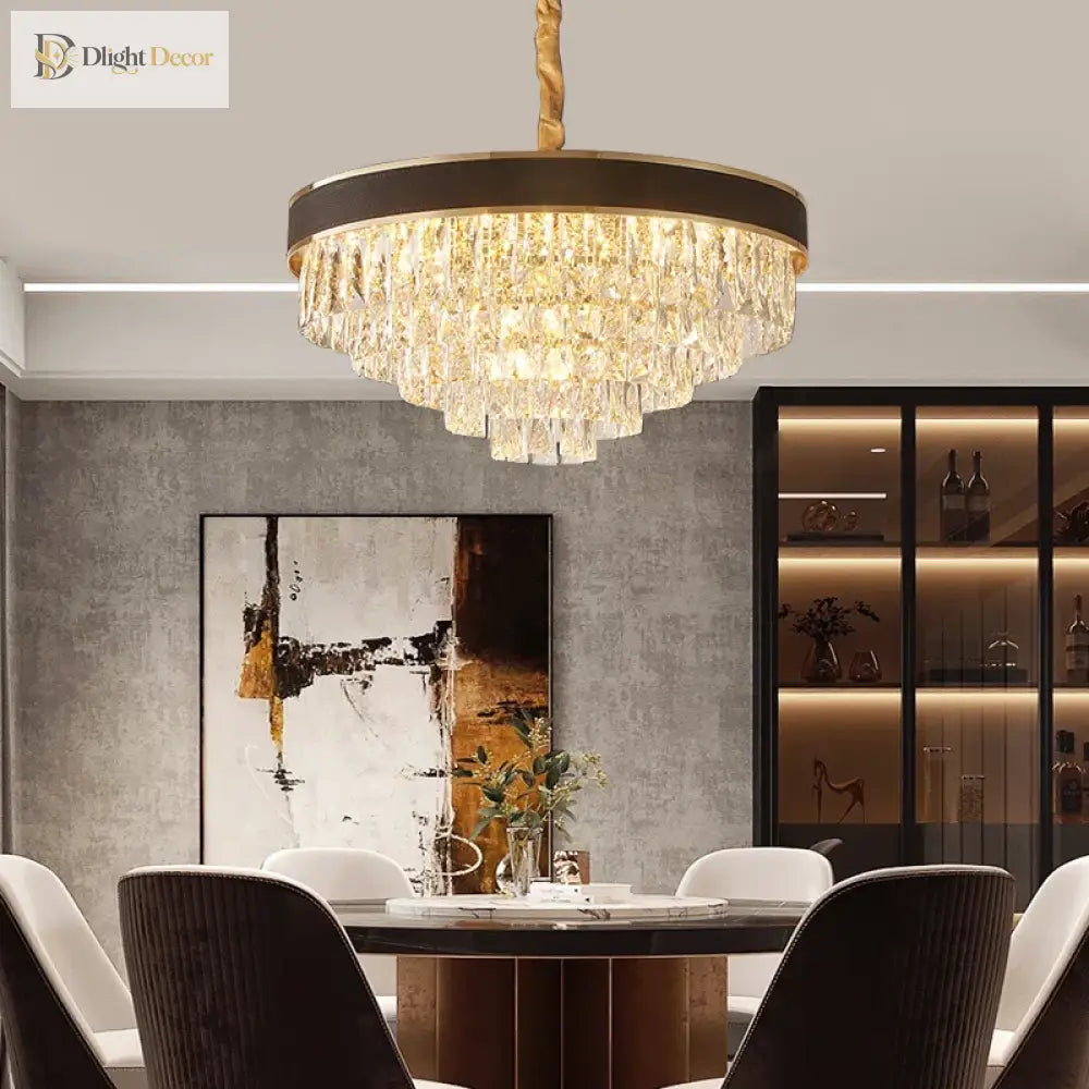 Elegant Black Chandelier - Postmodern Light Luxury For Living Rooms Dining And Bedrooms Chandelier