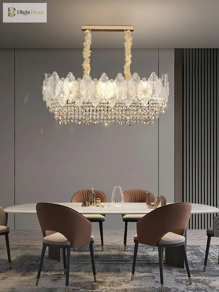 Elegant French Crystal Chandelier - Postmodern Light Luxury For A Luxurious Atmosphere In Living
