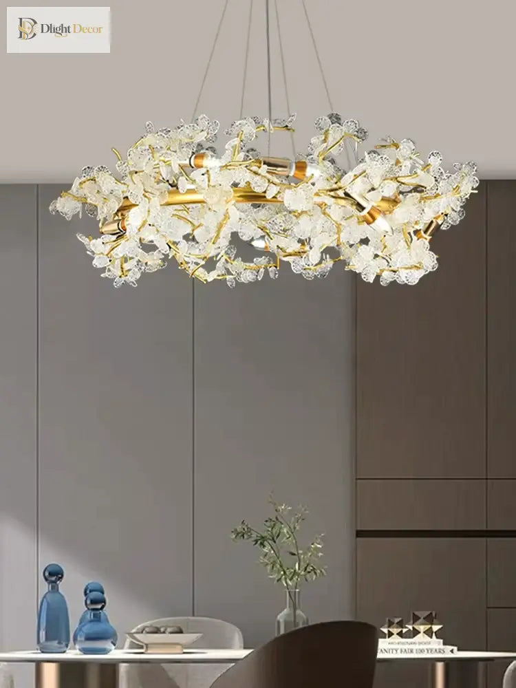 Elegant French Luxury Chandeliers - Postmodern Villa Living Room Lights With Creative Branch