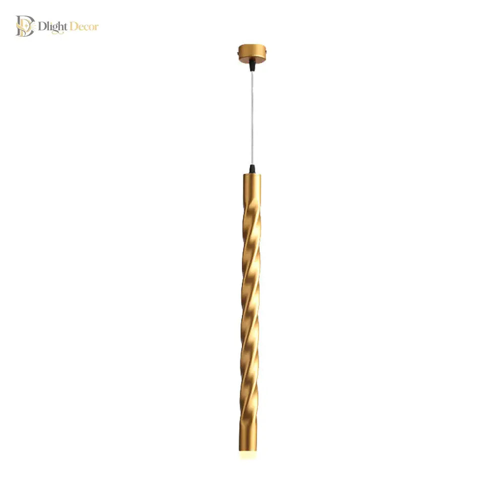 Eliana Captivating Rope Pendant: Modern Elegance In Gold