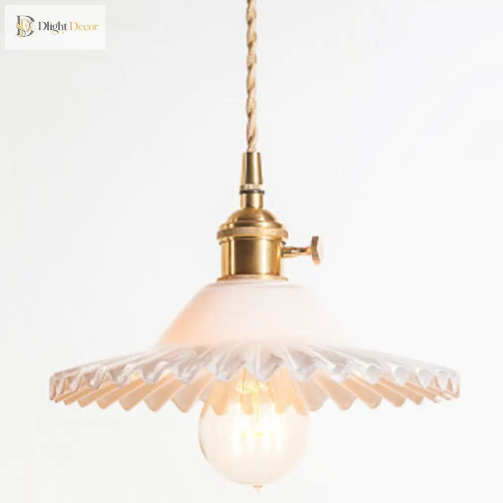 Eliana Scalloped Pendant: Vintage Charm With Green Hue (Multiple Color Options)