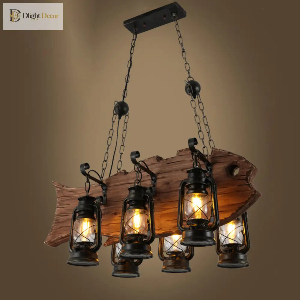 Embrace Coastal Charm With The Black Kerosene Chandelier Pendant Lighting