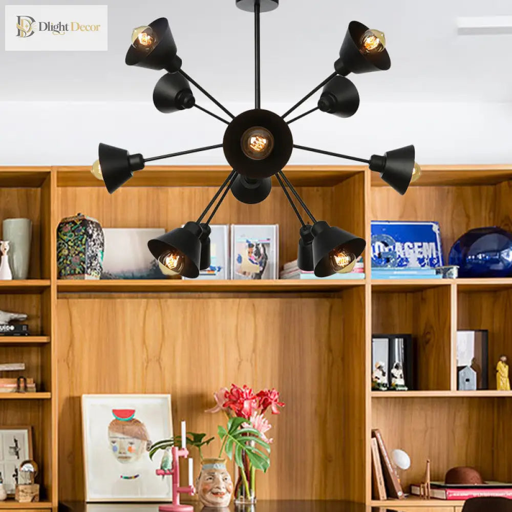 Embrace The Mid - Century Charm: The Industrial Sputnik Chandelier