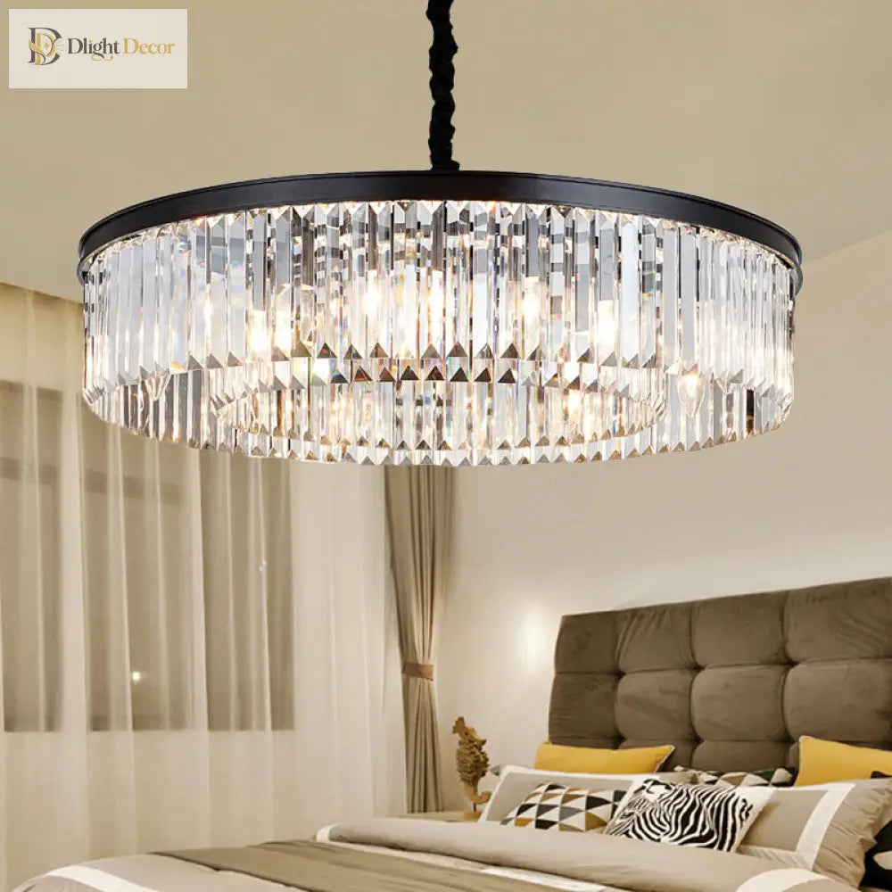 Emilia Modern Crystal Chandelier: Sparkling Elegance In Multiple Sizes (16’ 23.5’ 31.5’)