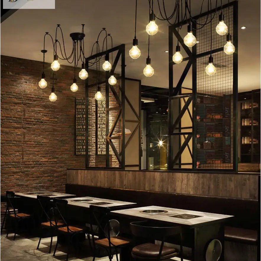 Emma’s Led Spider Chandelier - Diy Art Ceiling Lamp With Adjustable Wires Ceiling Light