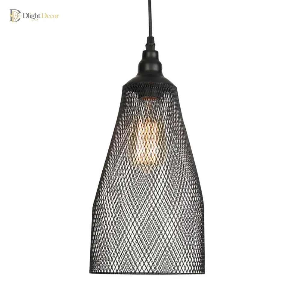 Ethan’s Industrial Wire Mesh Pendant Lamp: A Touch Of Charm