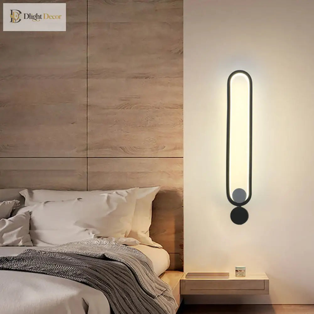 Ethan’s Modern Wall Sconce - Adjustable Black Led Light