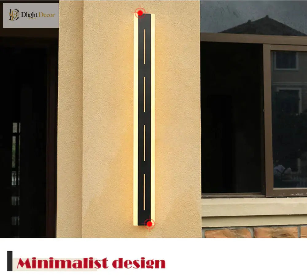 Eva’s Waterproof Aluminum Led Outdoor Wall Lamp - Remote Controlled Garden Porch Sconce Lamps