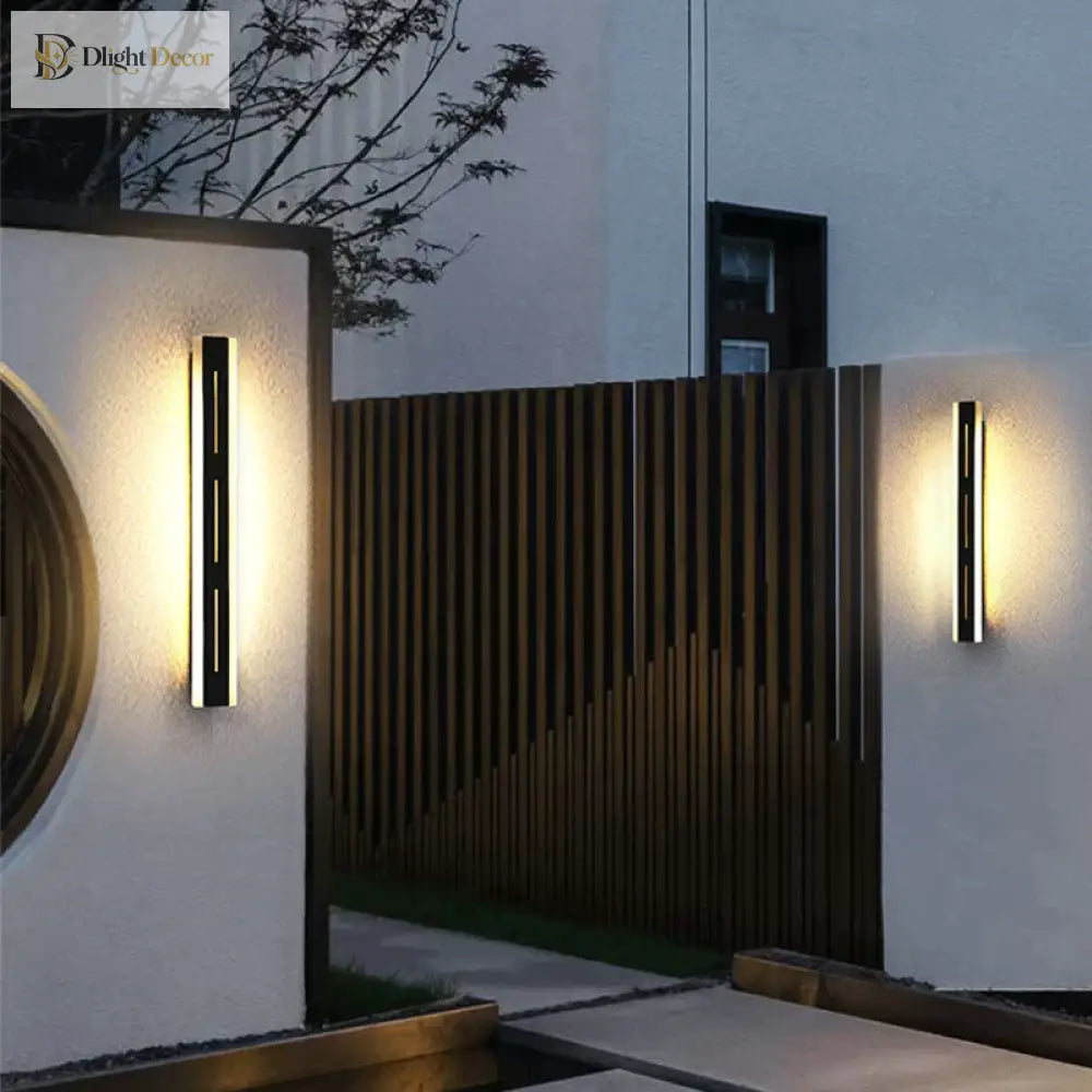 Eva’s Waterproof Aluminum Led Outdoor Wall Lamp - Remote Controlled Garden Porch Sconce Lamps