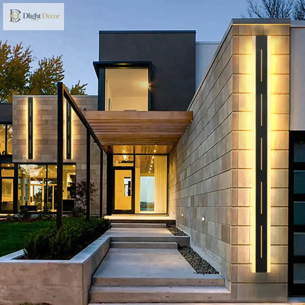 Eva’s Waterproof Aluminum Led Outdoor Wall Lamp - Remote Controlled Garden Porch Sconce Lamps