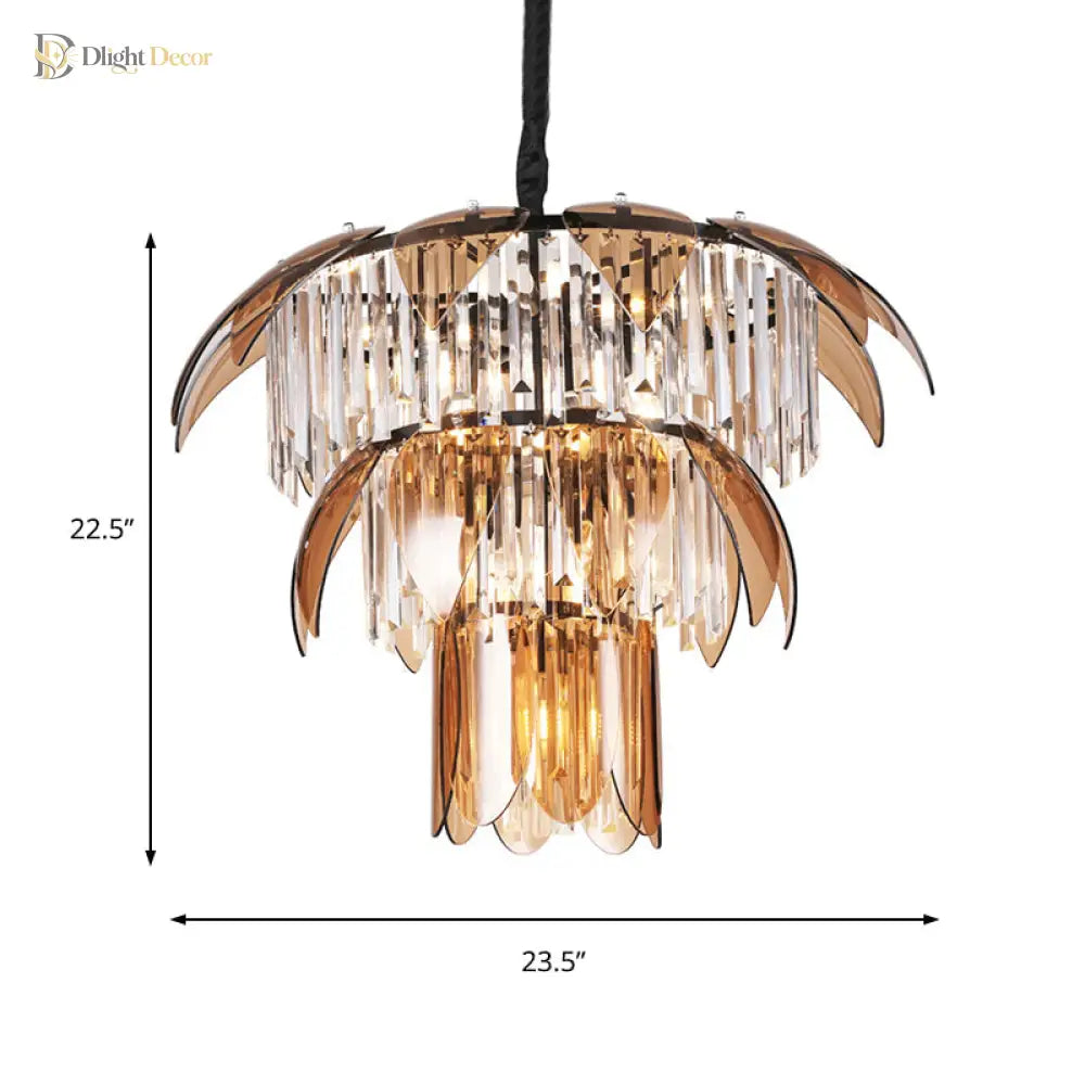 Evelyn’s Enchanting Crystal Chandelier: Light Up Your Living Room In Style
