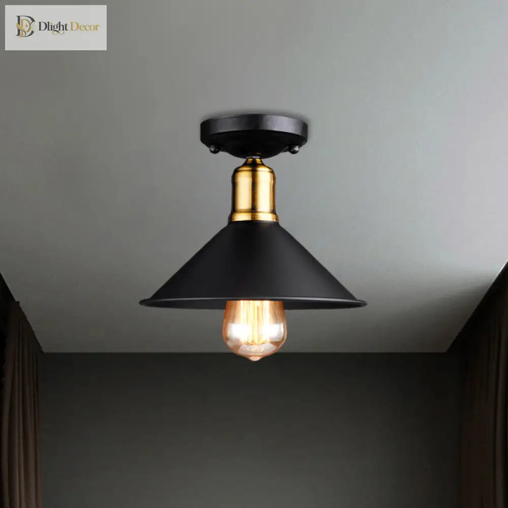 Mary Enchanting Conic Semi - Flush: Vintage Charm Meets Modern Style