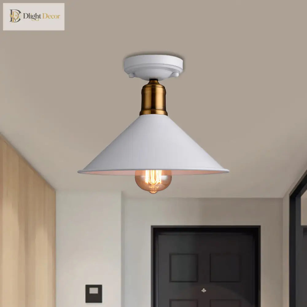 Mary Enchanting Conic Semi - Flush: Vintage Charm Meets Modern Style