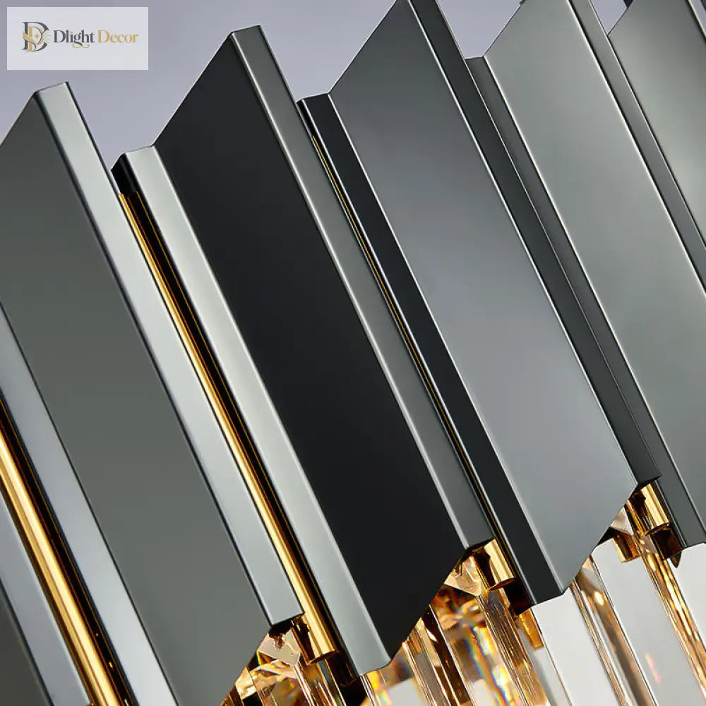 Evelyn’s Crystal Chandelier - Modern Elegance With Tiered Design