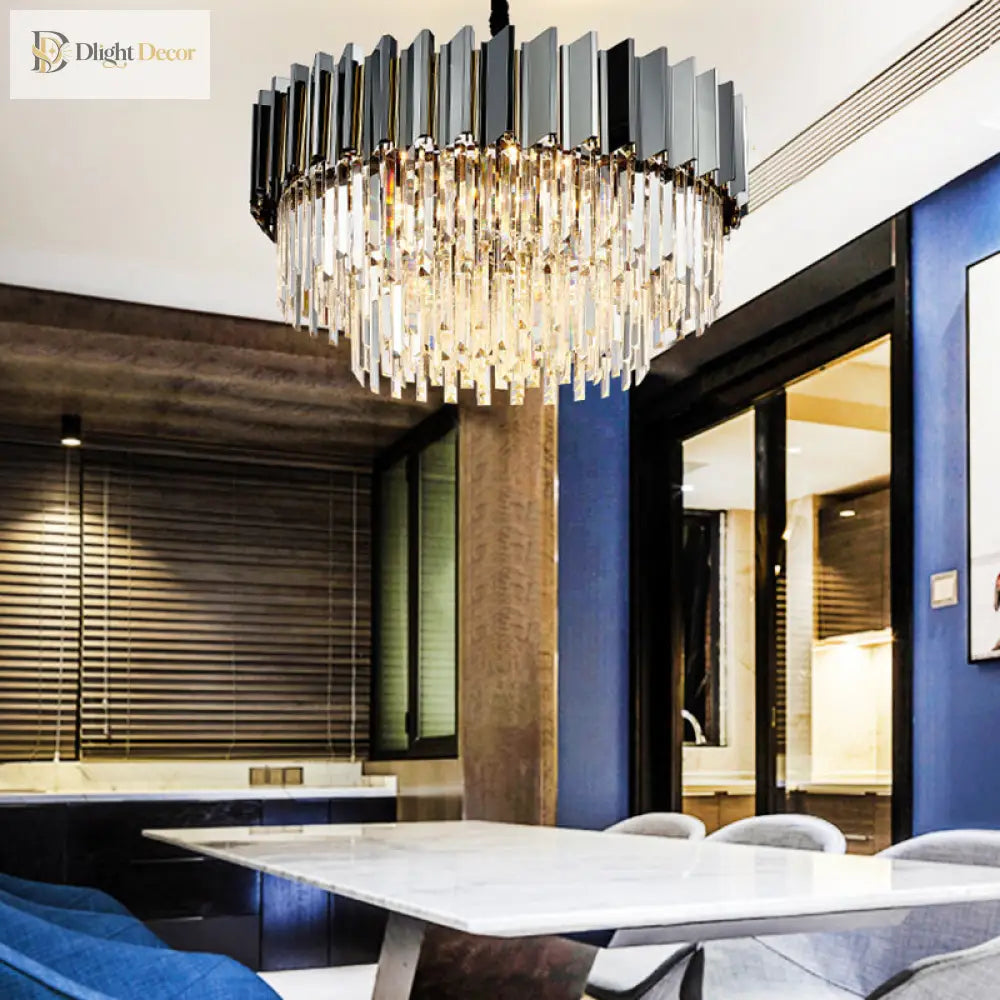 Evelyn’s Crystal Chandelier - Modern Elegance With Tiered Design