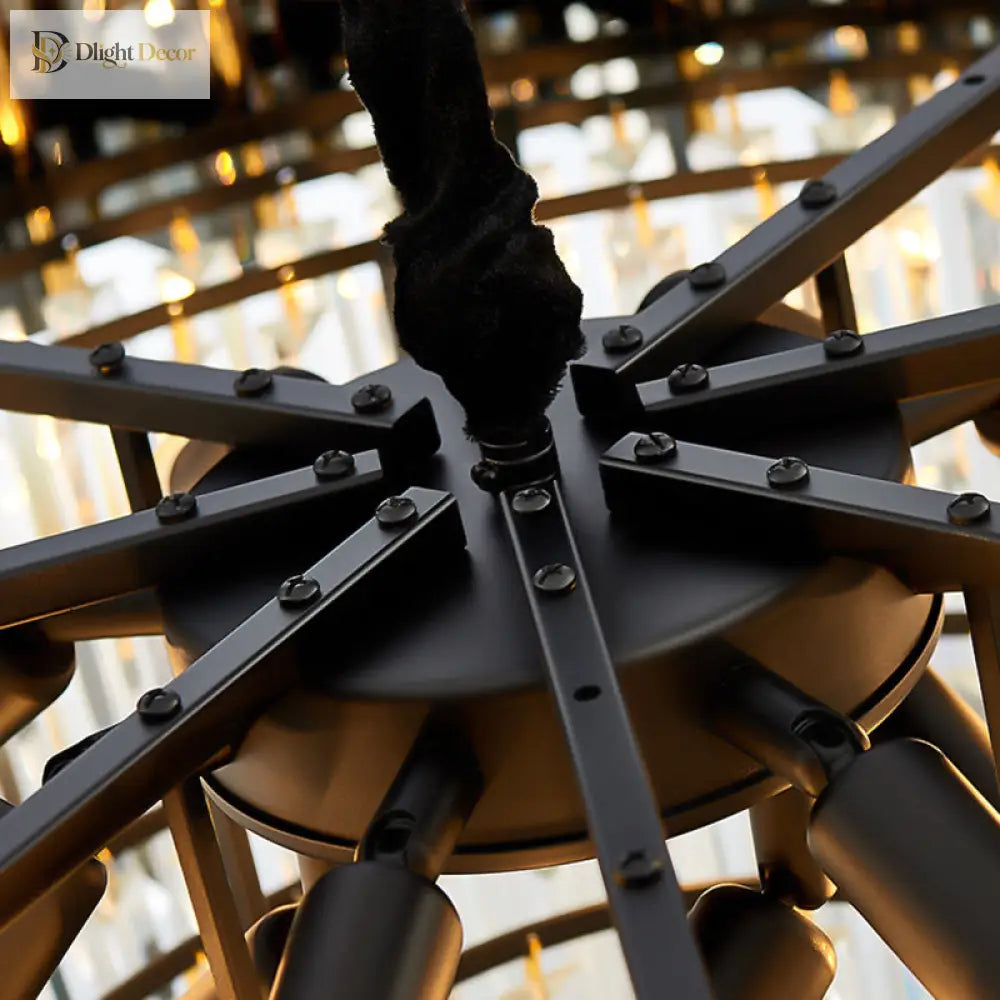 Evelyn’s Crystal Chandelier - Modern Elegance With Tiered Design