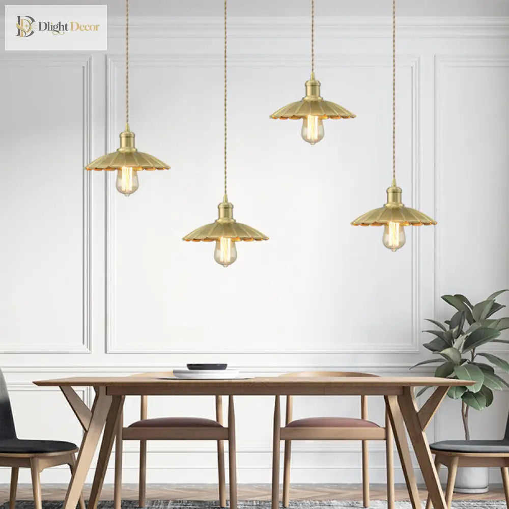 Evelyn’s Vintage Brass Pendant: Timeless Elegance For Your Dining Room