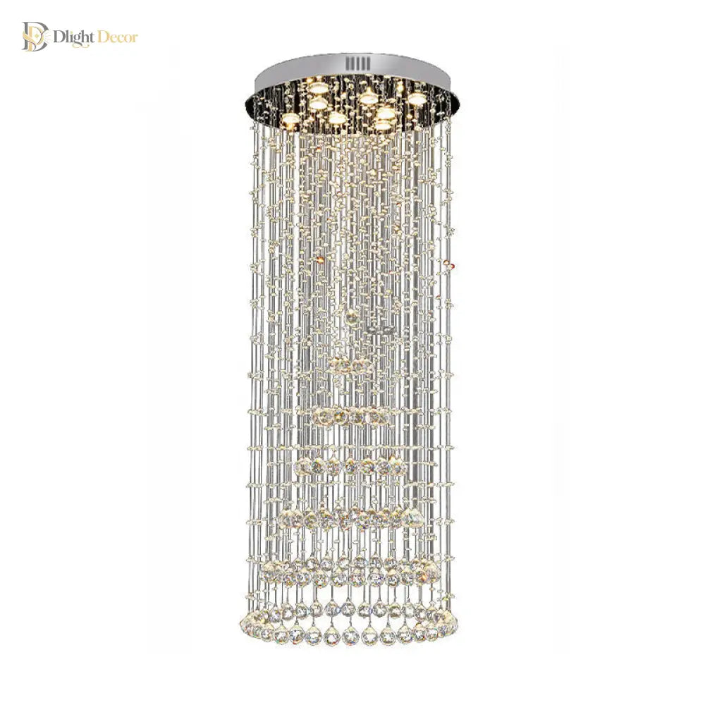 Georgia Elegance With Sparkling Flair: Crystal Ball Flush Mount Light