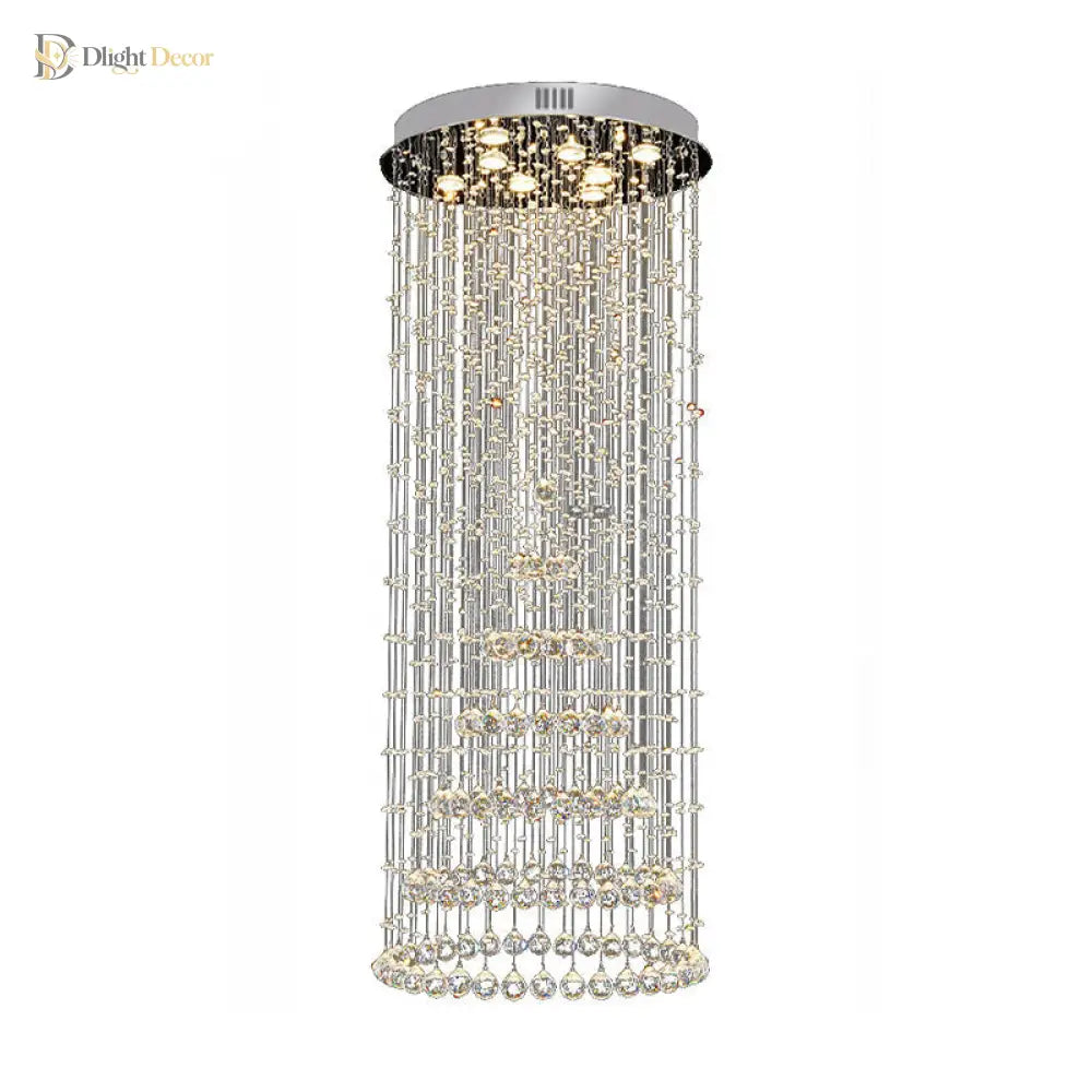 Georgia Elegance With Sparkling Flair: Crystal Ball Flush Mount Light