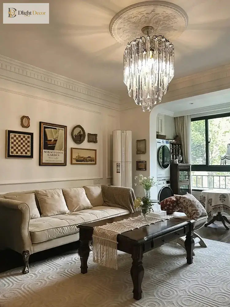 Gianna Italian Crystal Glass Pendant Chandelier – Classic Hanging Light for Staircase & High Ceilings chandelier