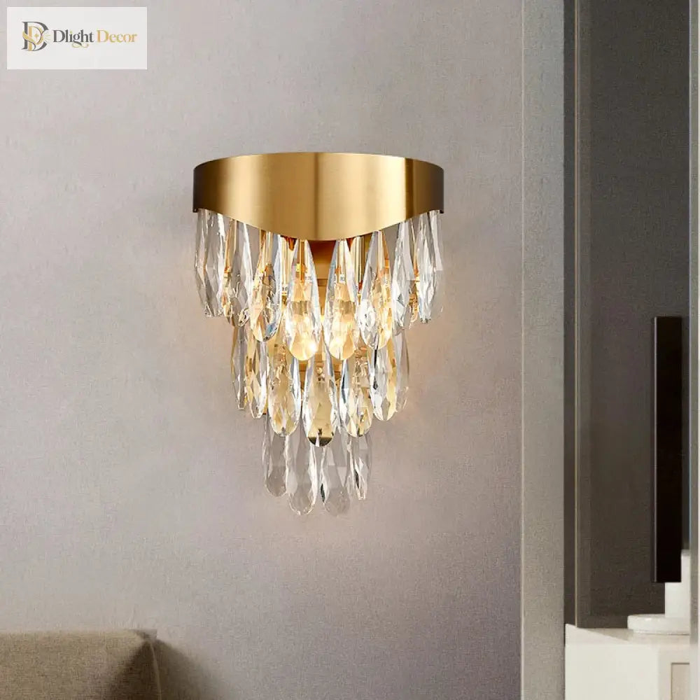 Gianna - Luxury Crystal Wall Lamp For High - Quality Home Decor Wall Lamp